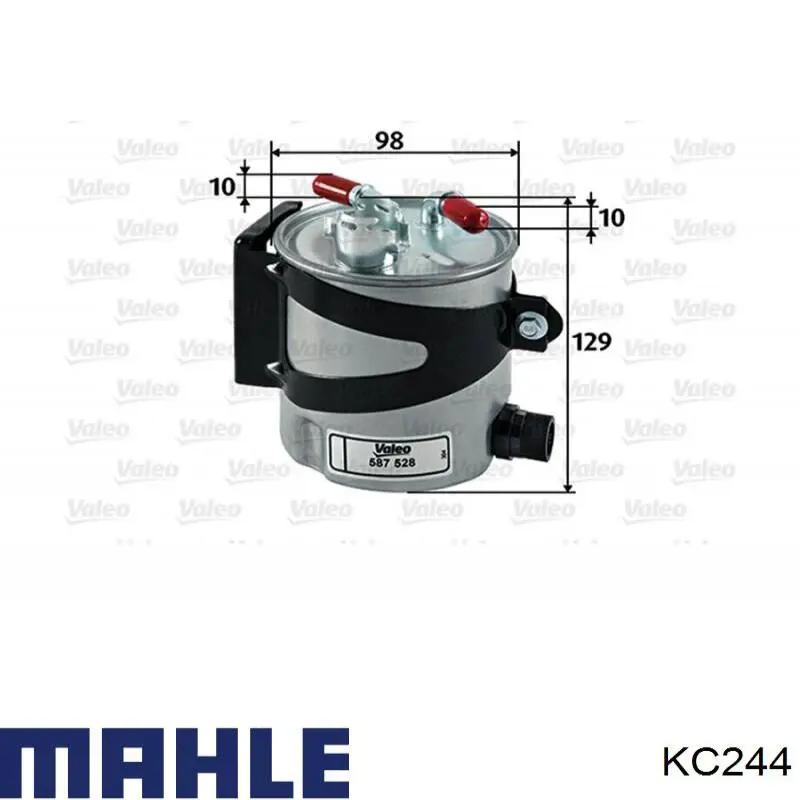 Топливный фильтр KC244 Mahle Original