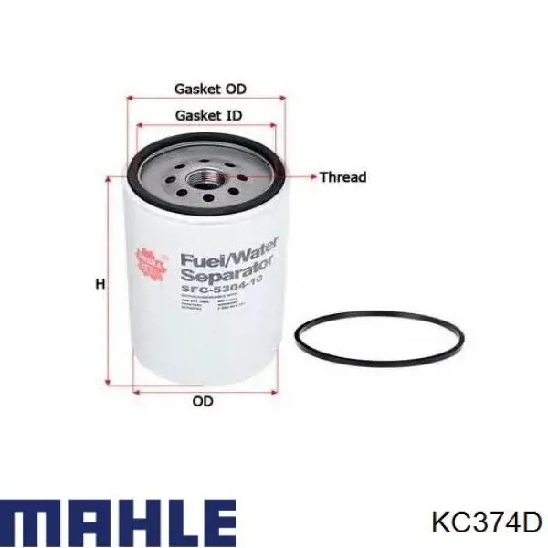 Топливный фильтр KC374D Mahle Original