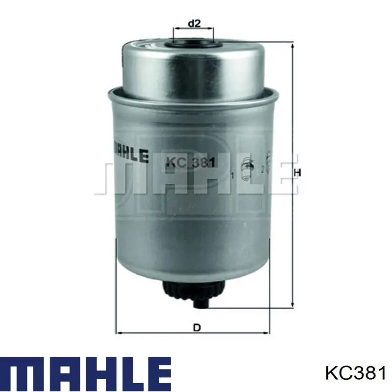 KC381 Mahle Original filtro de combustível