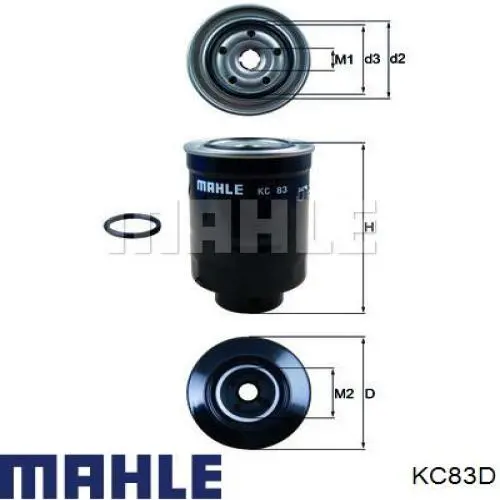Фильтр тонкой очистки топлива Mahle Original KC83D цена, от 16.16 USD