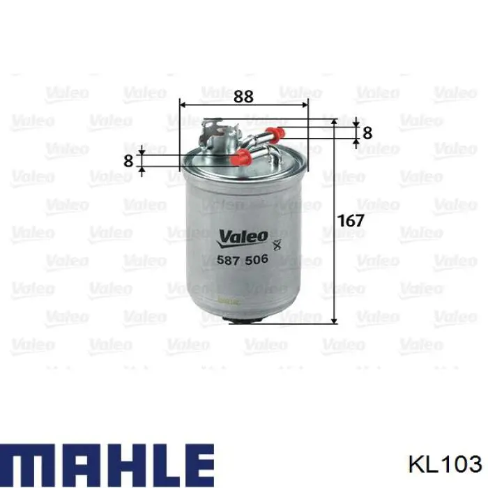 Купить KL103 Mahle Original Фильтр-отстойник топлива грубой очистки