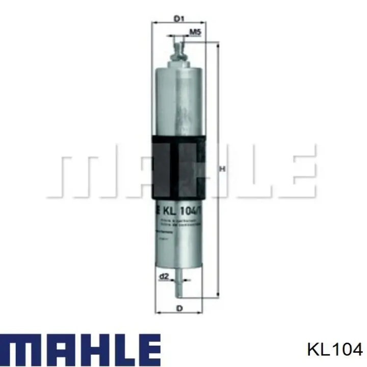 Топливный фильтр KL104 Mahle Original