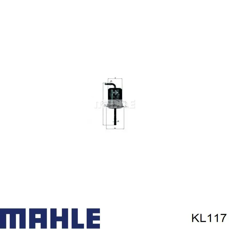 KL117 Mahle Original топливный фильтр