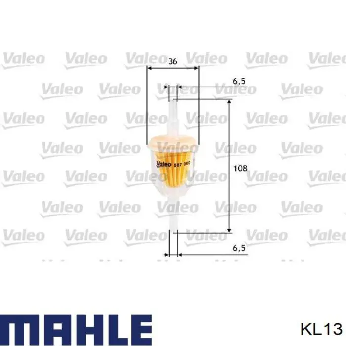 Фильтр тонкой очистки топлива Mahle Original KL13 цена, от 1.89 USD