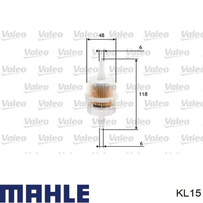 KL15 Mahle Original топливный фильтр