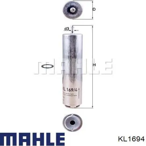 Фильтр тонкой очистки топлива Mahle Original KL1694 цена, от 29.82 USD