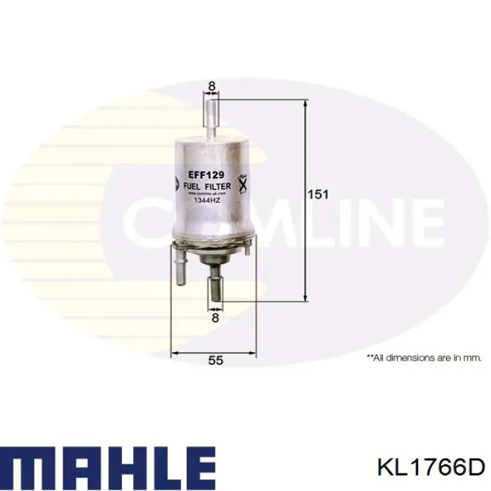 KL1766D Mahle Original топливный фильтр