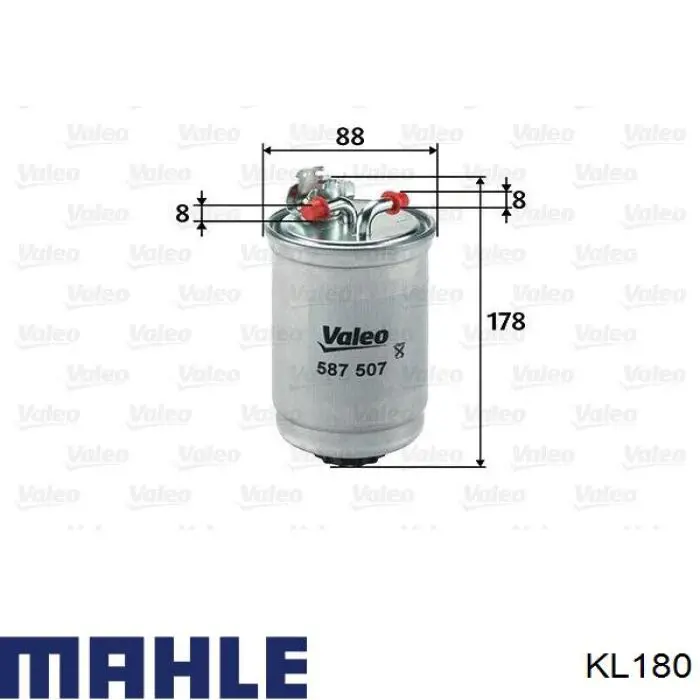 Купить KL180 Mahle Original Фильтр-отстойник топлива грубой очистки