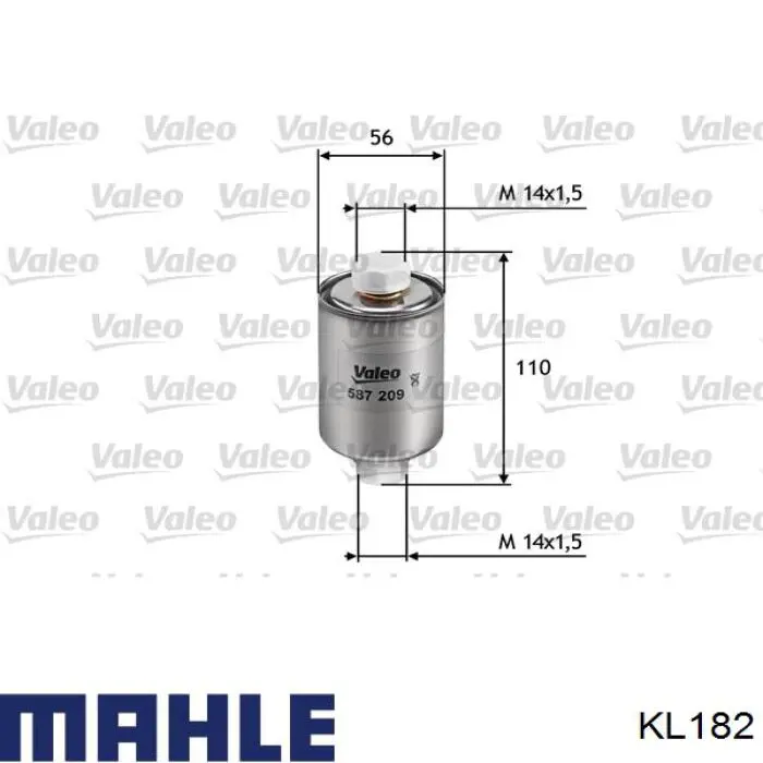 KL182 Mahle Original топливный фильтр
