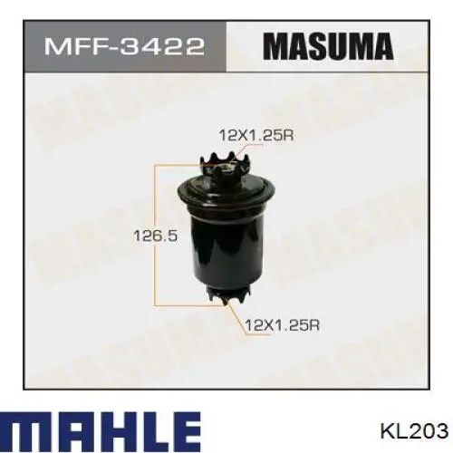 Купить KL203 Mahle Original Фильтр-отстойник топлива грубой очистки