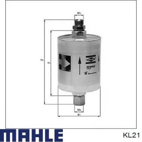 Filtro combustible KL21 Mahle Original