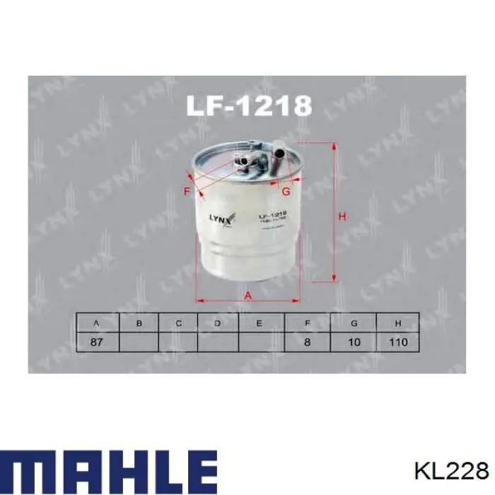 Фильтр тонкой очистки топлива Mahle Original KL228 цена, от 15.04 USD