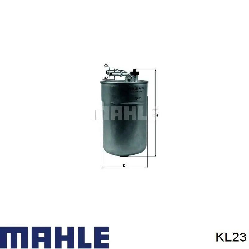 Фильтр топливный MAHLE KL23
