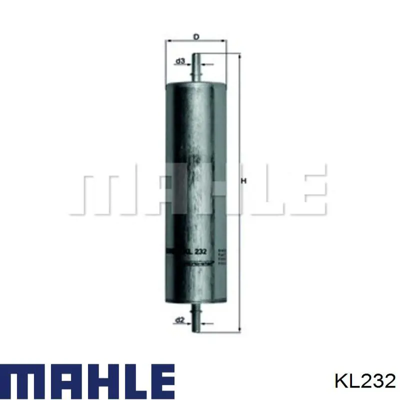 Фильтр тонкой очистки топлива Mahle Original KL232 цена, от 22.84 USD