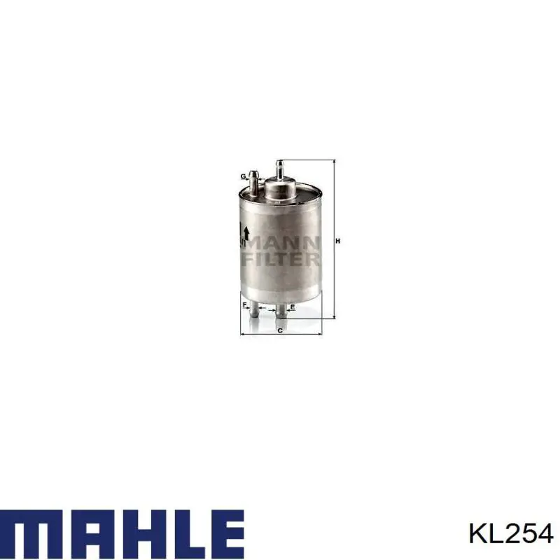KL254 Mahle Original Фильтр топлива