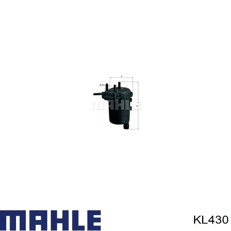 Filtro combustible KL430 Mahle Original