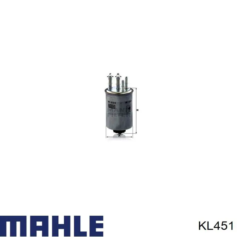 Купить KL451 Mahle Original Фильтр-отстойник топлива грубой очистки