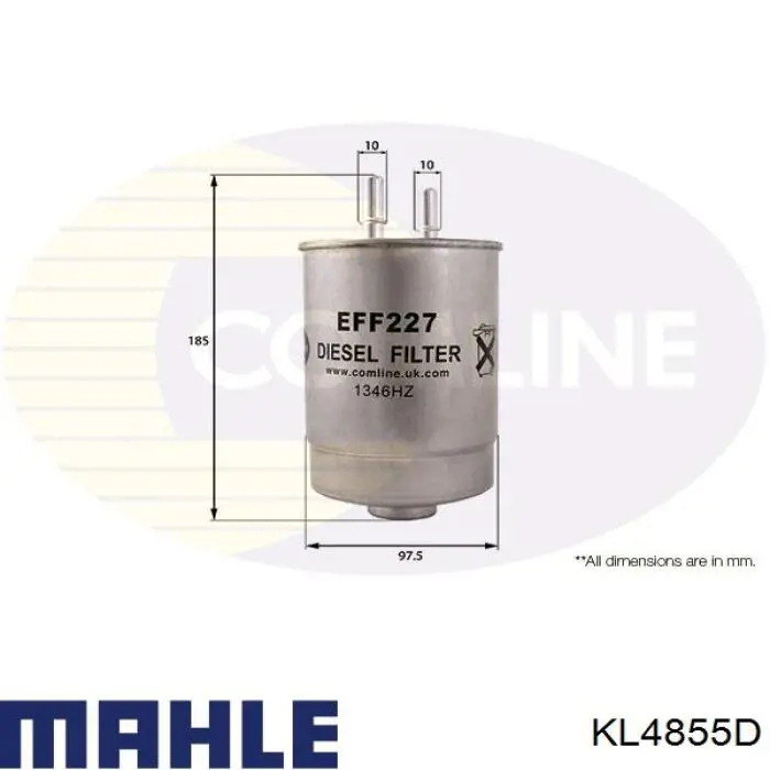 Купить KL4855D Mahle Original Фильтр-отстойник топлива грубой очистки