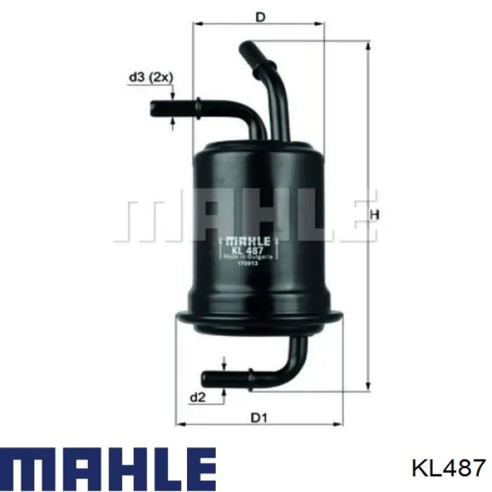 Топливный фильтр KL487 Mahle Original