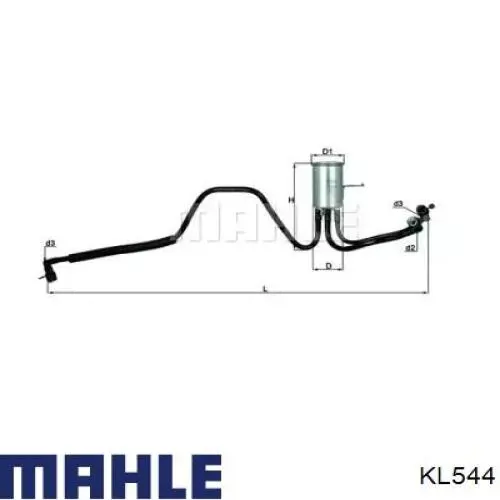 KL544 Mahle Original топливный фильтр