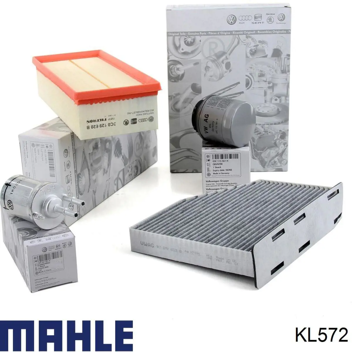 Топливный фильтр KL572 Mahle Original