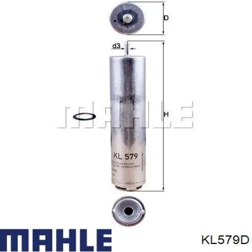 Filtro combustible KL579D Mahle Original