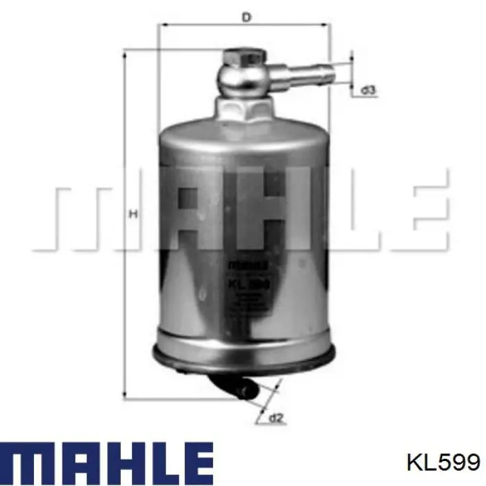 KL599 Mahle Original топливный фильтр