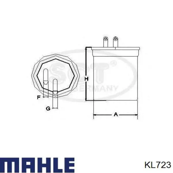 KL723 Mahle Original Фильтр топлива