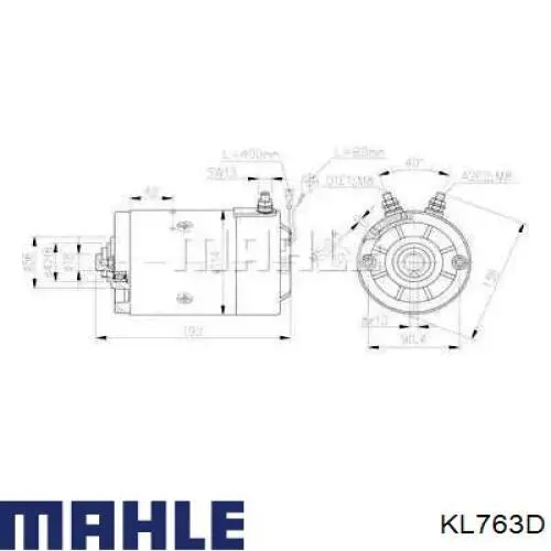 KL763D Mahle Original топливный фильтр