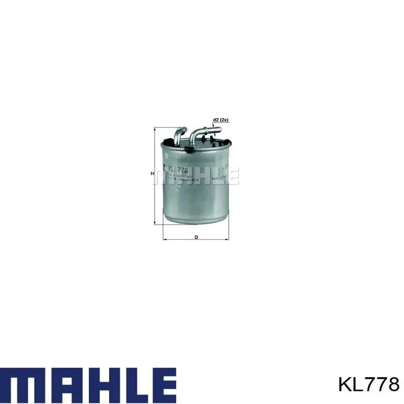 KL778 Mahle Original топливный фильтр