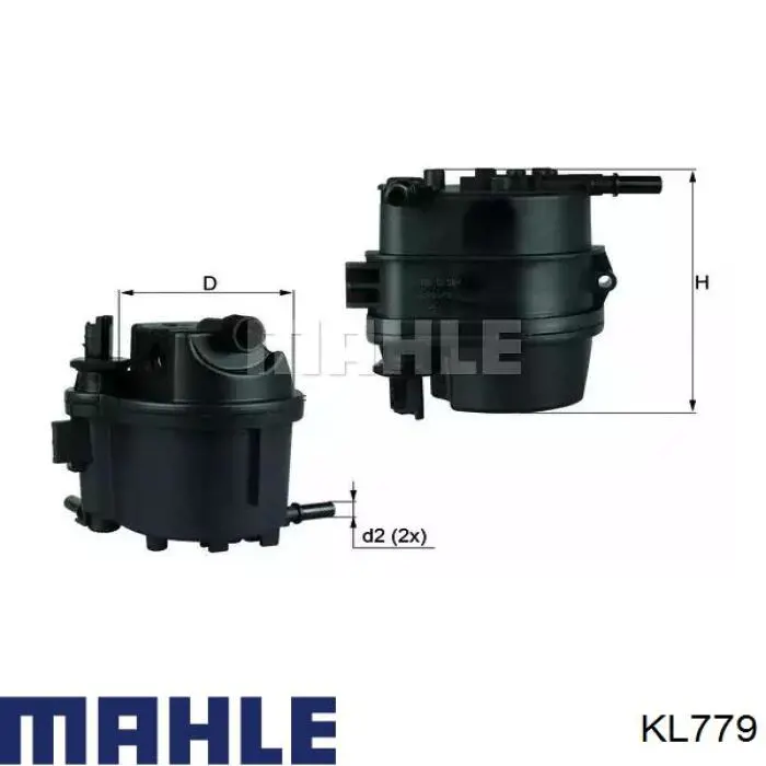 Фильтр топливный MAHLE KL779