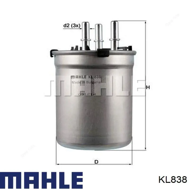 KL838 Mahle Original топливный фильтр