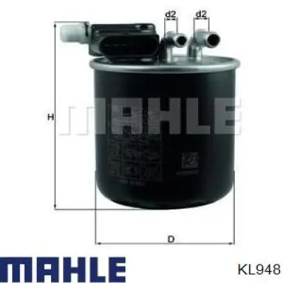 Топливный фильтр KL948 Mahle Original