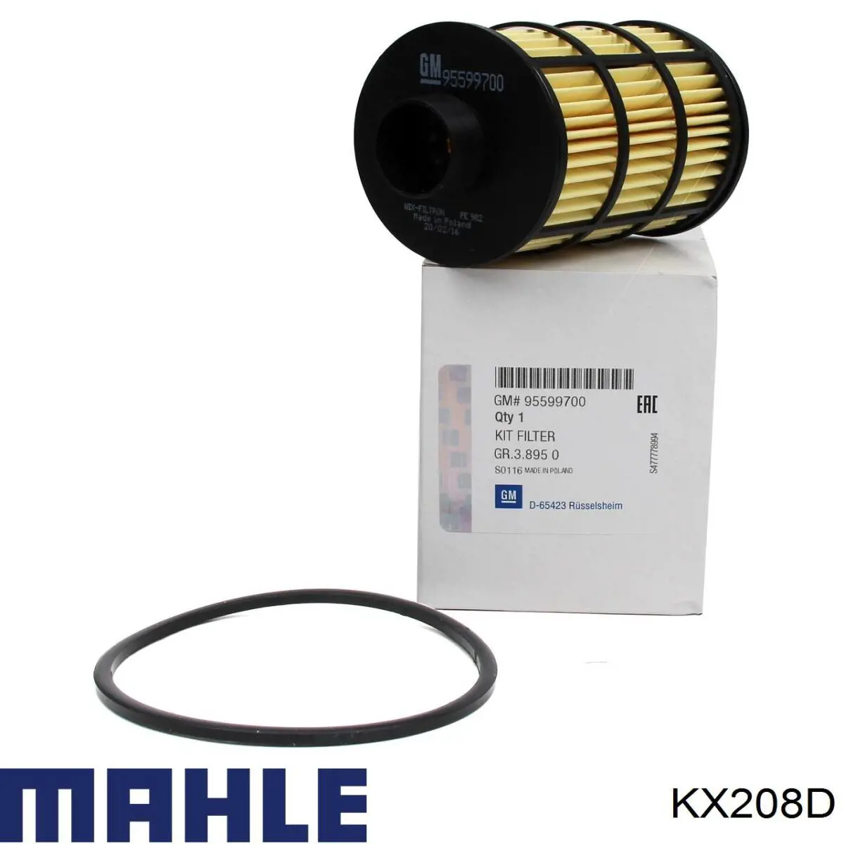 Топливный фильтр KX208D Mahle Original