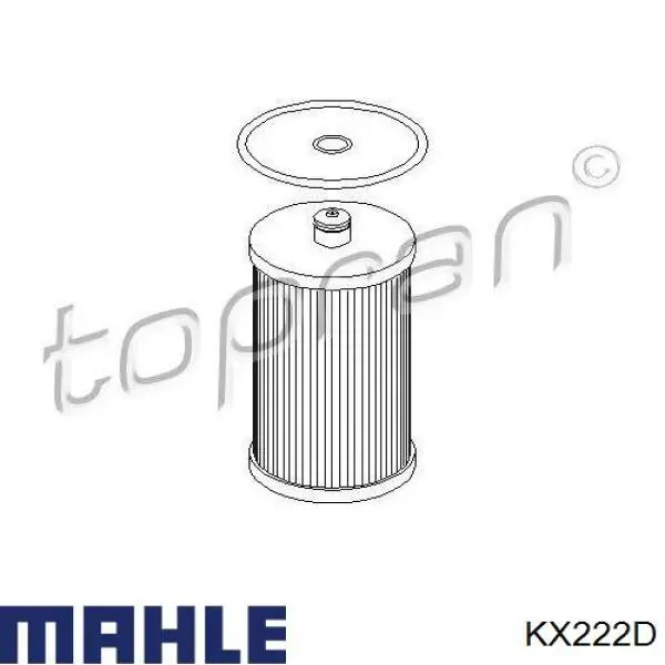Купить KX222D Mahle Original Фильтр-отстойник топлива грубой очистки