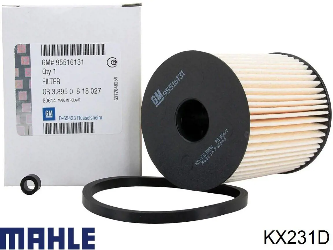 Топливный фильтр KX231D Mahle Original