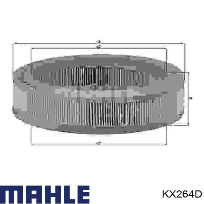KX264D Mahle Original Фильтр топлива