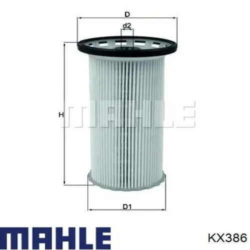 KX386 Mahle Original filtro de combustível