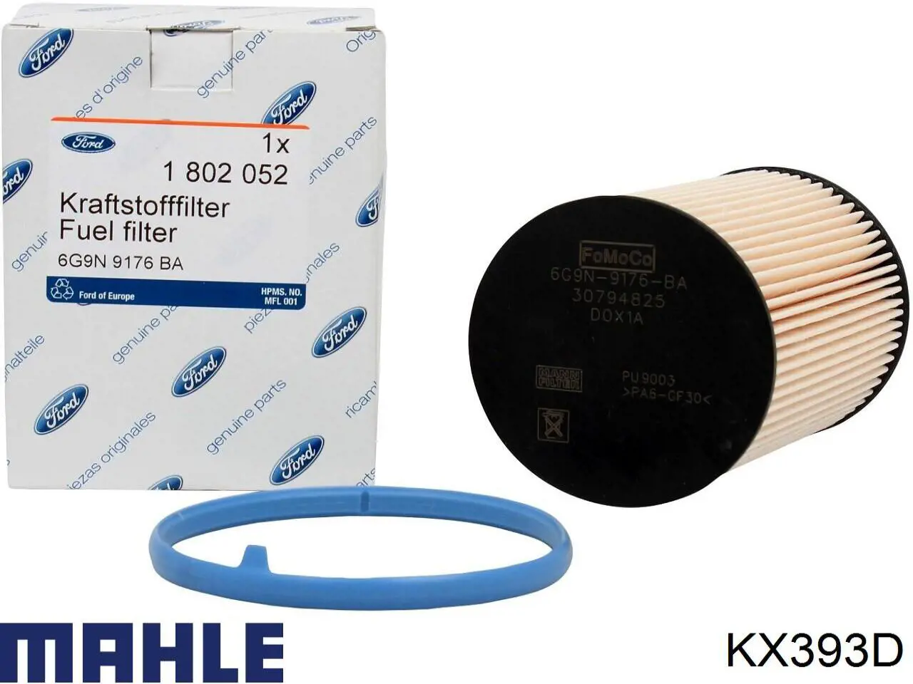 Топливный фильтр KX393D Mahle Original