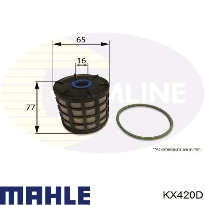 Filtro combustible KX420D Mahle Original