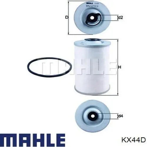 Фильтр топливный MAHLE KX44D