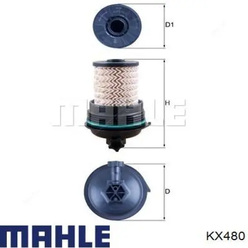 KX480 Mahle Original filtro de combustível