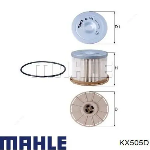 Топливный фильтр KX505D Mahle Original