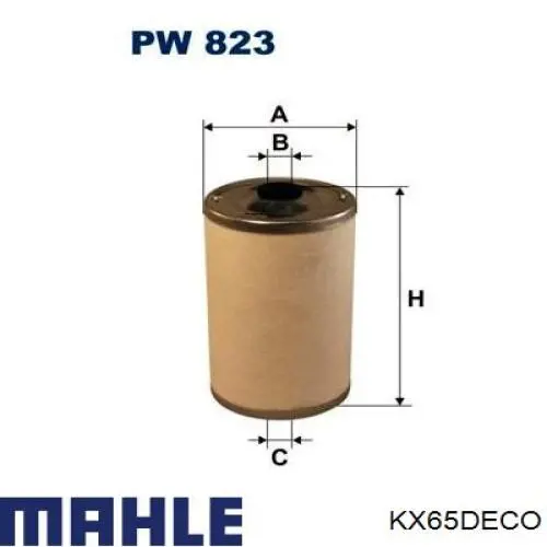 Топливный фильтр KX65DECO Mahle Original