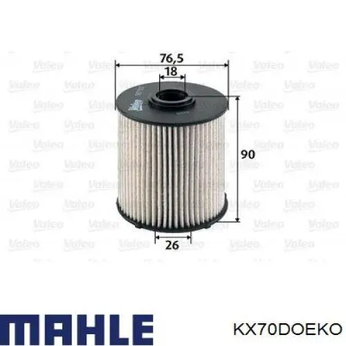 Топливный фильтр KX70DOEKO Mahle Original