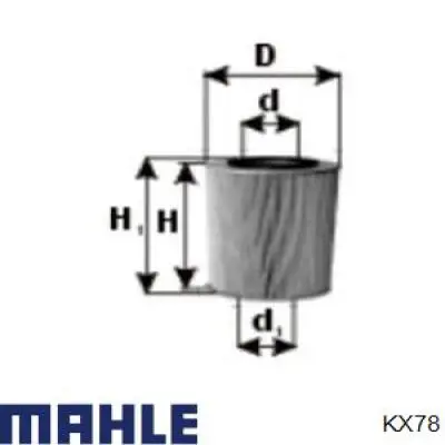 KX78 Mahle Original Фильтр топлива