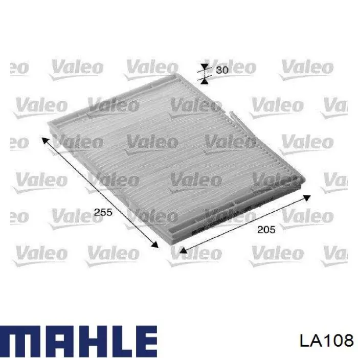 Купить LA108 Mahle Original Фильтр салона угольный
