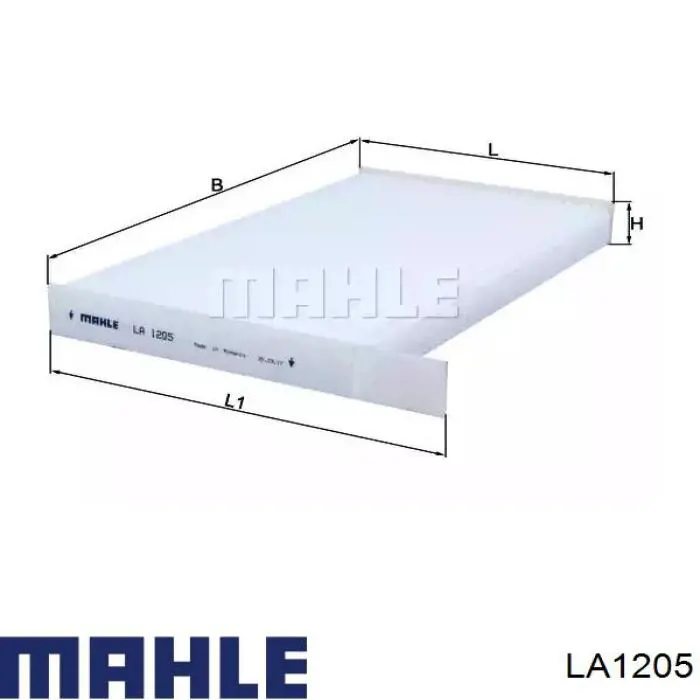 LA1205 Mahle Original filtro de salão