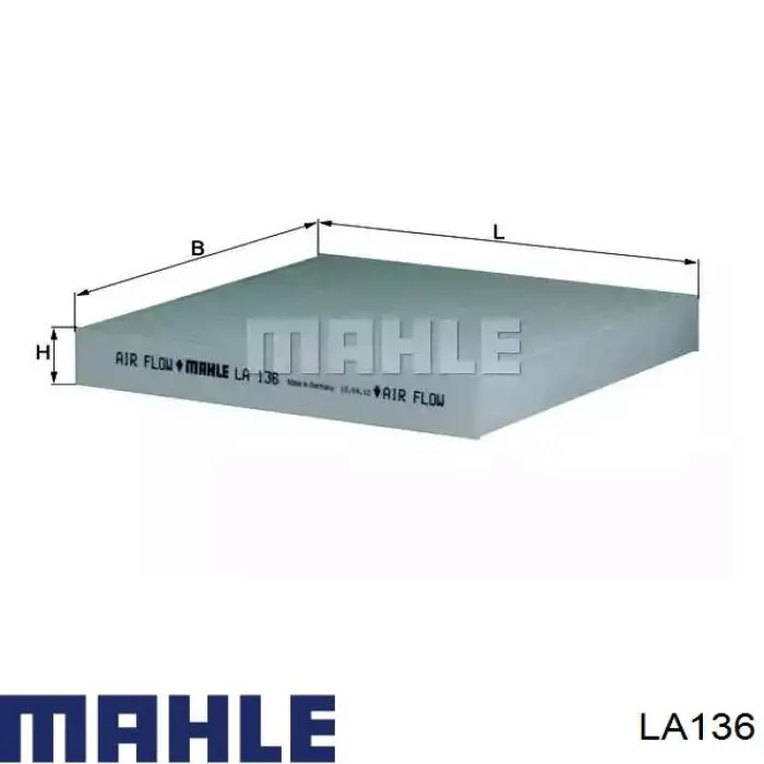 Фильтр салона LA136 Mahle Original