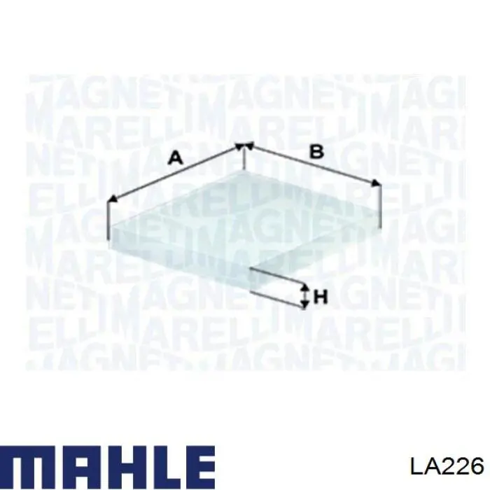 Фильтр салона LA226 Mahle Original